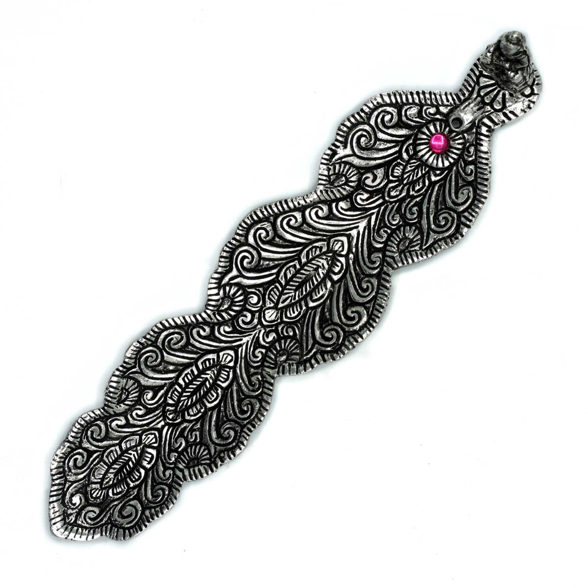 Podstawka pod Kadzidełka z Polerowanego Aluminium 20 cm - Budda
