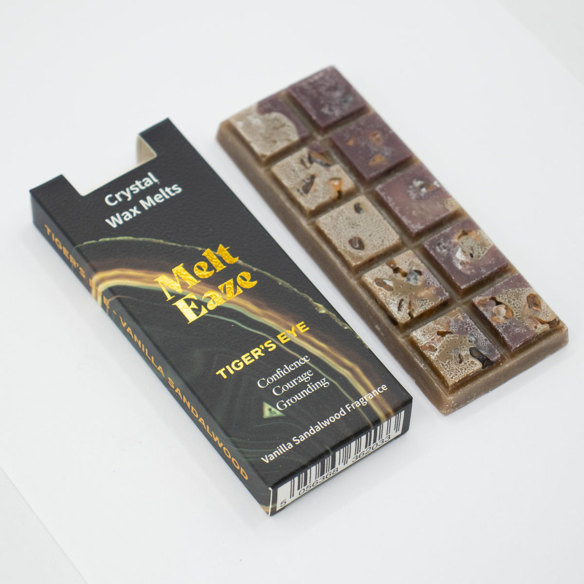 Woski zapachowe MeltEaze 50 g – Tygrysie oko-Siła – Wanilia i drzewo sandałowe