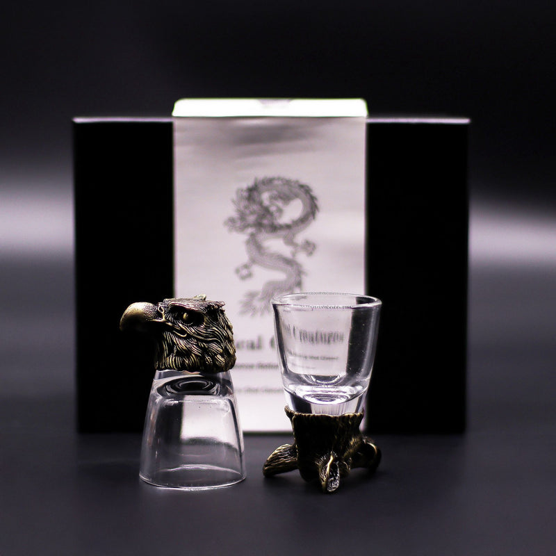 Zestaw 6 Kieliszków Bottom Up (50 ml) - Dzikie Leśne Stworzenia