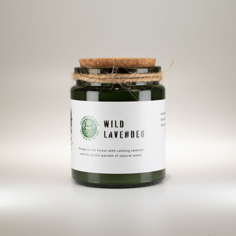 Świeca na wyciszenie, spokojny sen, oczyszczenie emocji i wieczorną regenerację - WILD LAVENDER