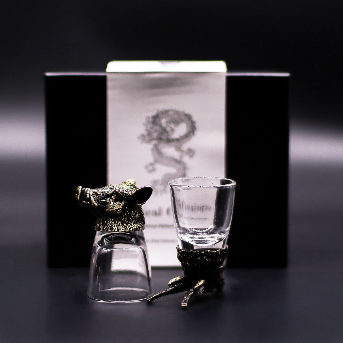 Zestaw 6 Kieliszków Bottom Up (50 ml) - Dzikie Leśne Stworzenia