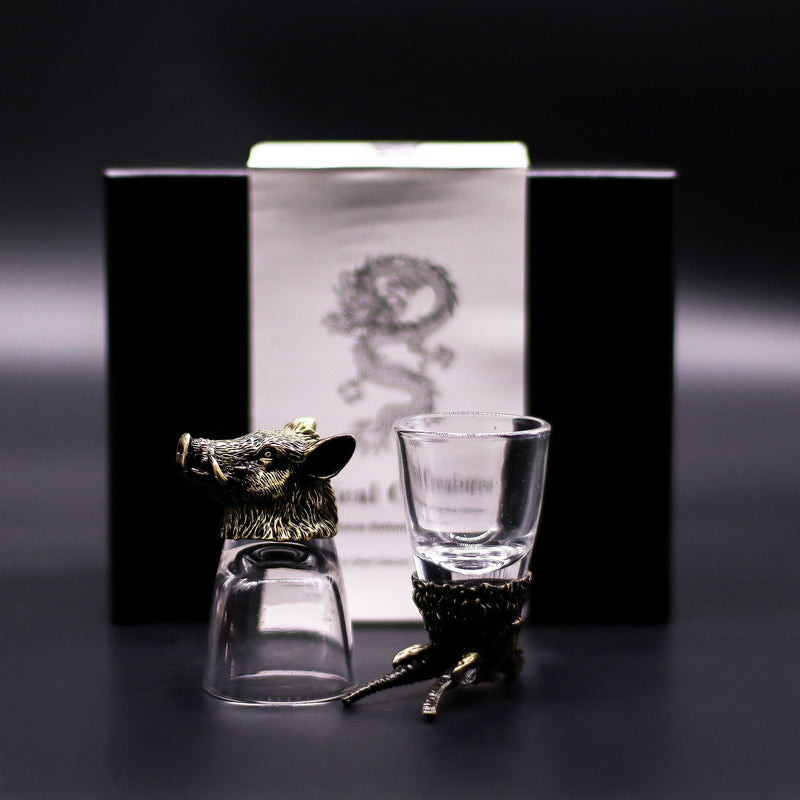 Zestaw 6 Kieliszków Bottom Up (50 ml) - Dzikie Leśne Stworzenia