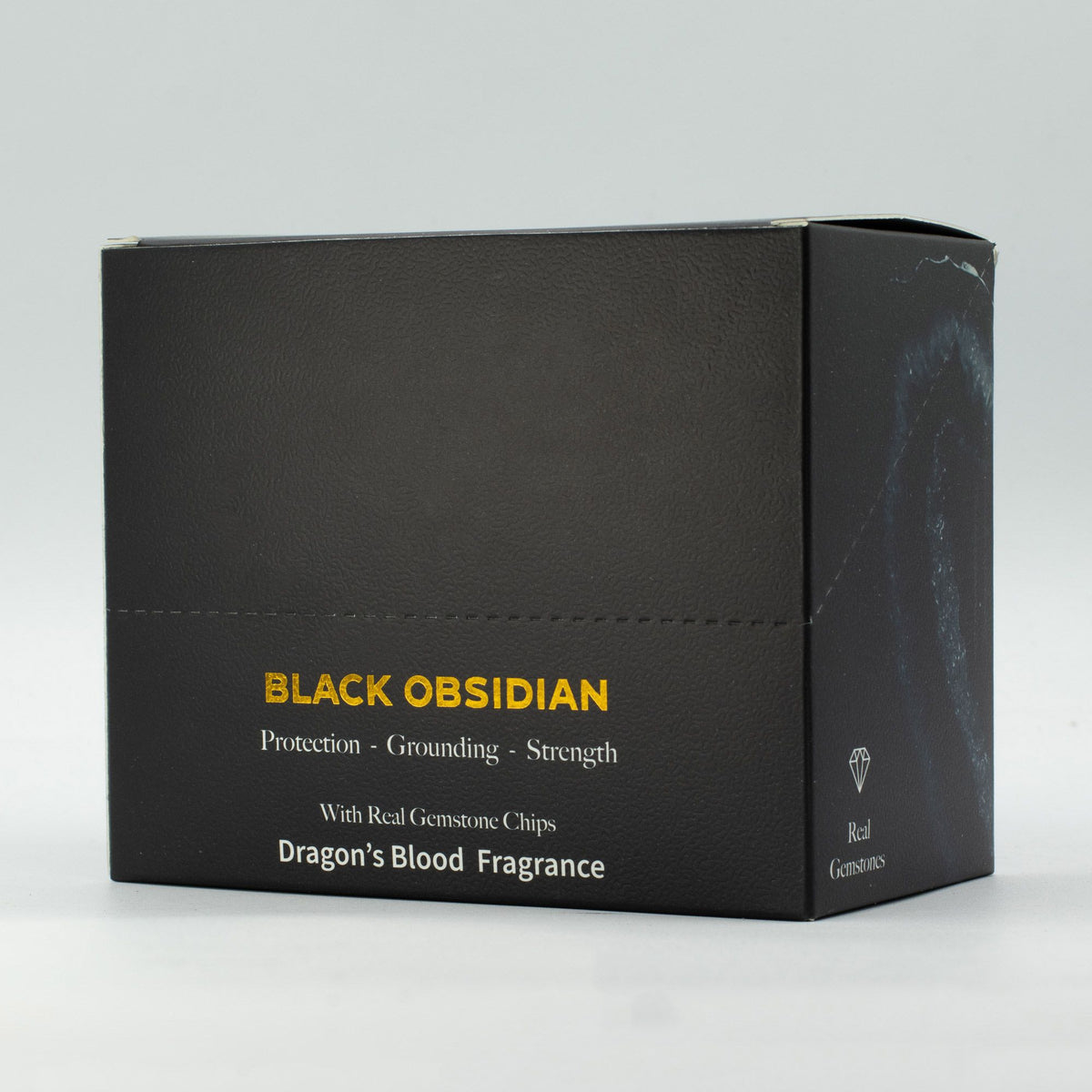 Woski PREMIUM Magia Kryształów- CZARNY OBSYDIAN -OCHRONA I OCZYSZCZENIE-Wosk Zapachowy  DRAGONS BLOOD - Melt Eaze