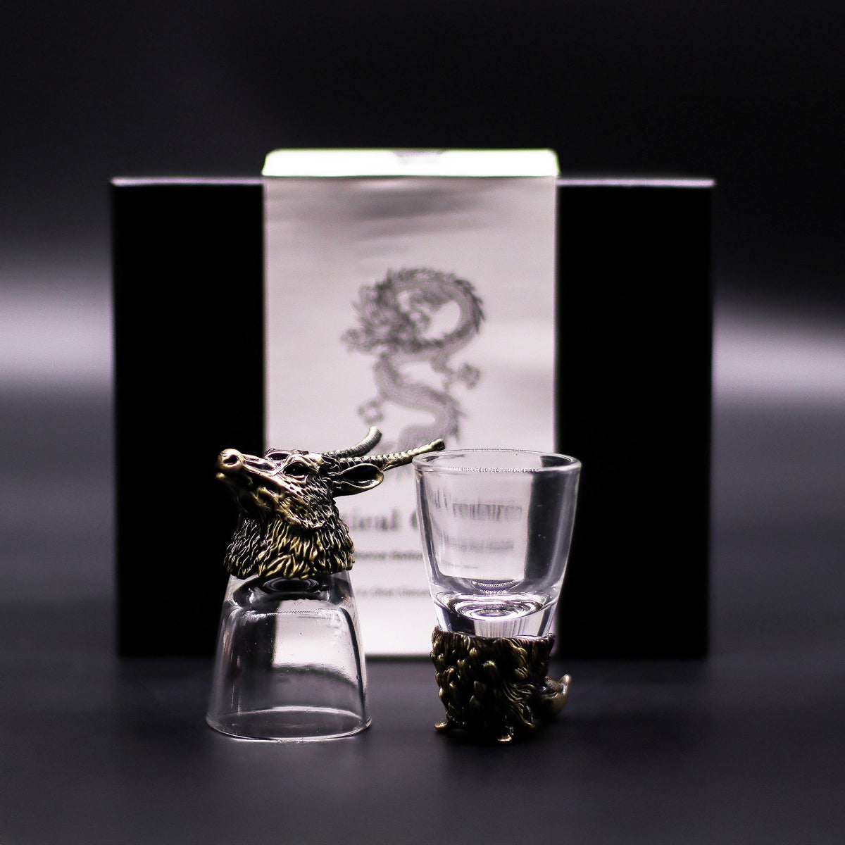 Zestaw 6 Kieliszków Bottom Up (50 ml) - Dzikie Leśne Stworzenia