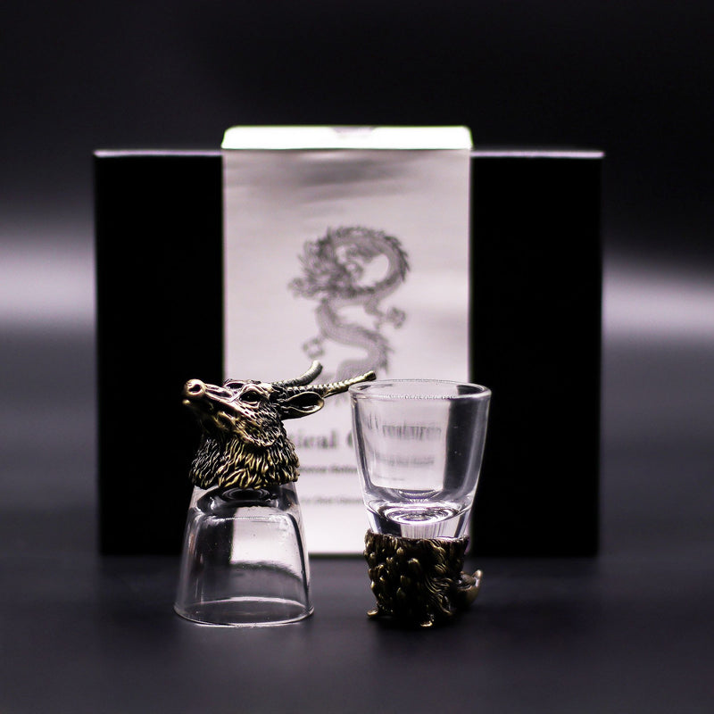 Zestaw 6 Kieliszków Bottom Up (50 ml) - Dzikie Leśne Stworzenia