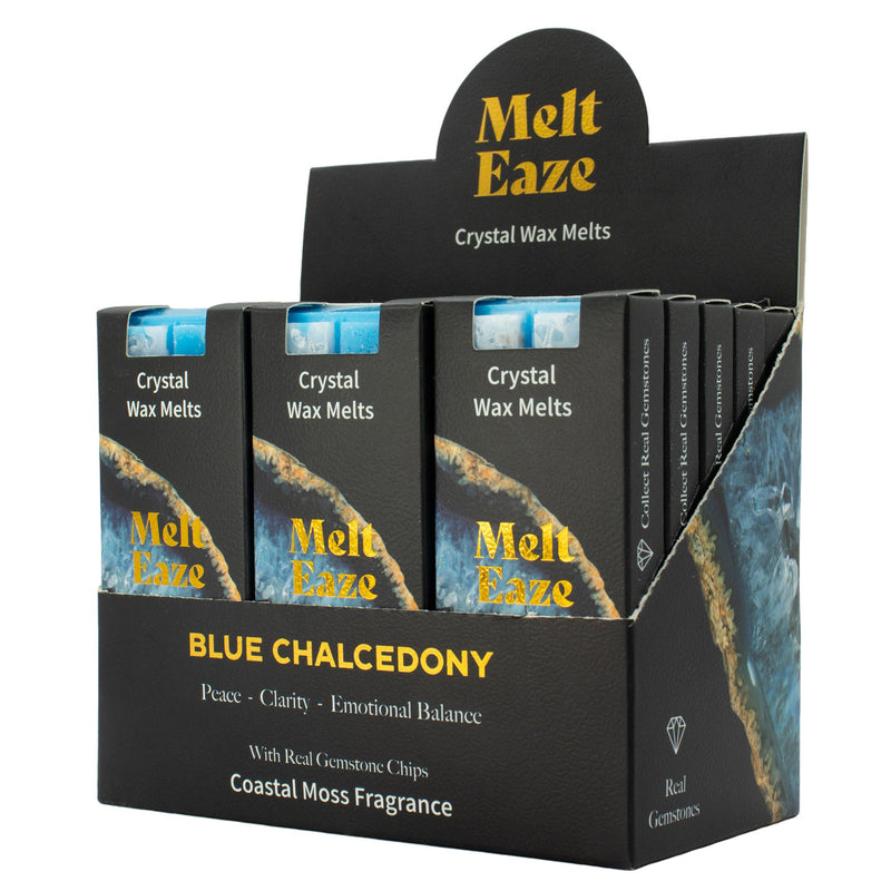 Woski PREMIUM Magia Kryształów- Niebieski Chalcedon -Morska Bryza/Wodospad - Melt Eaze 50g