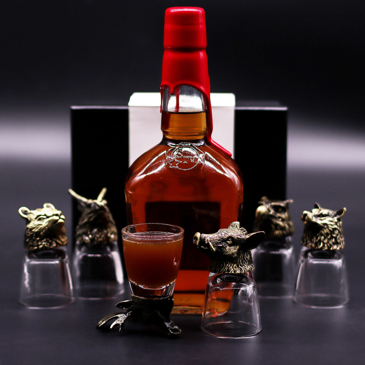 Zestaw 6 Kieliszków Bottom Up (50 ml) - Dzikie Leśne Stworzenia