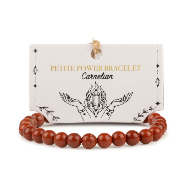 BRANSOLETKA ODWAGI, PASJI I DZIAŁANIA - KARNEOL 6 MM - UNISEX
