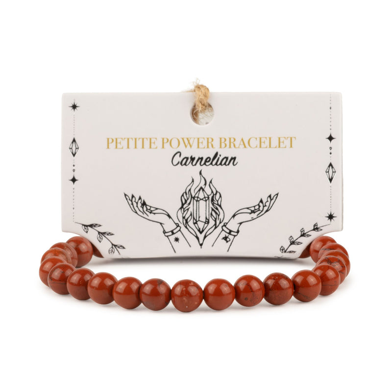 BRANSOLETKA ODWAGI, PASJI I DZIAŁANIA - KARNEOL 6 MM - UNISEX
