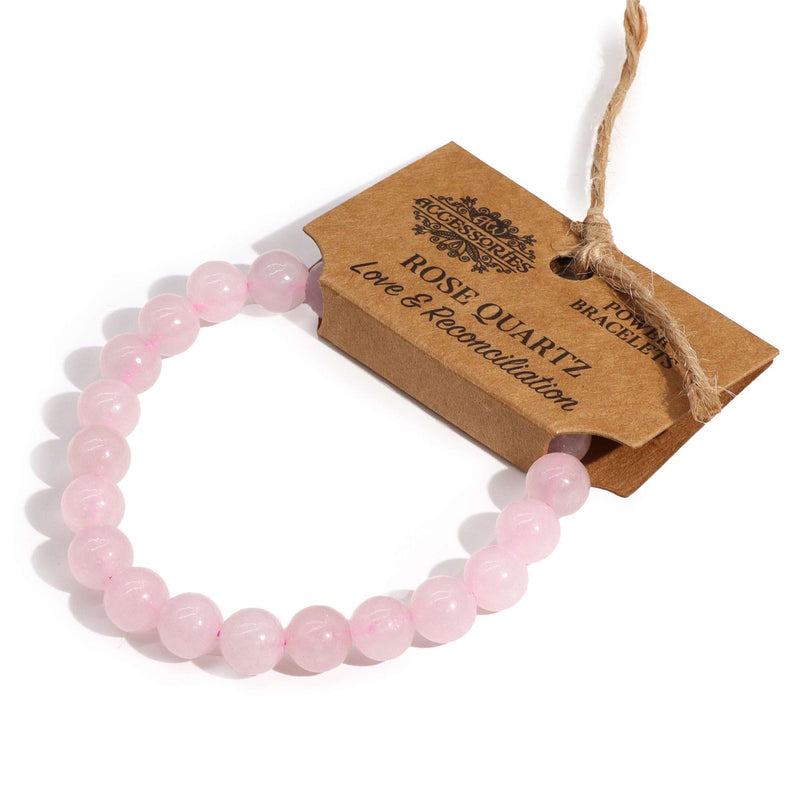 Bransoletka miłości, harmonii i uzdrawiania serca - KWARC RÓŻOWY