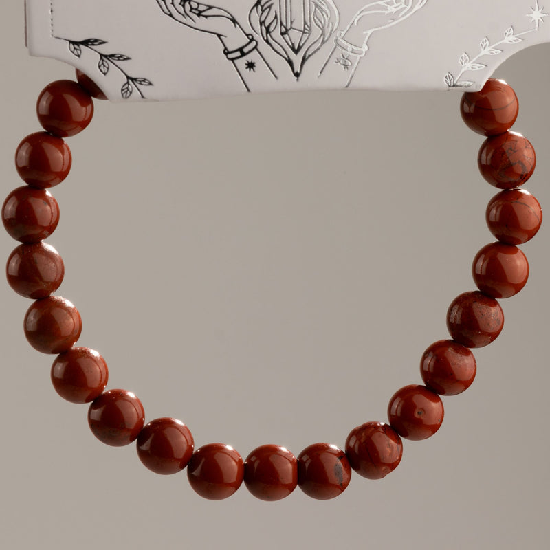 BRANSOLETKA ODWAGI, PASJI I DZIAŁANIA - KARNEOL 6 MM - UNISEX