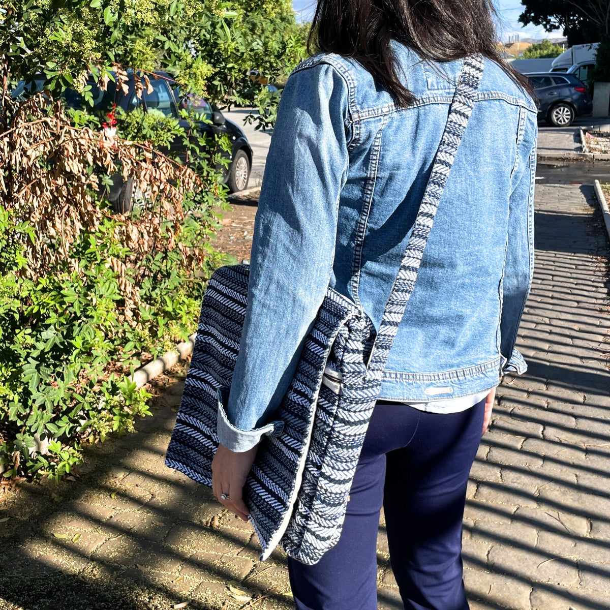 Torba na Laptopa - Niebieskie Paski
