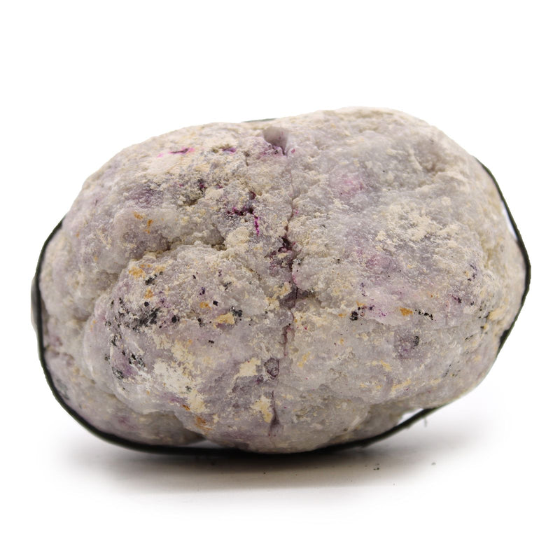Geoda miłości, obfitości i twórczego wzrostu - KALCYT RÓŻOWO-ZŁOTY W NATURALNEJ SKALE 8,5x6 (cm)