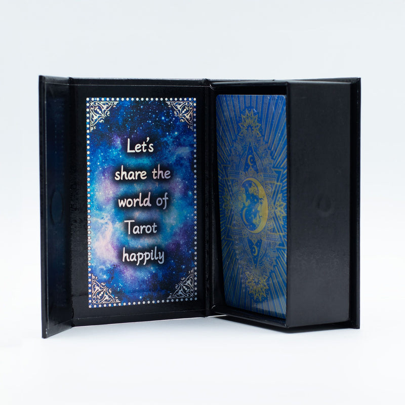 Zestaw kart tarota Blue Foil – Twarz Księżyca – z książeczką