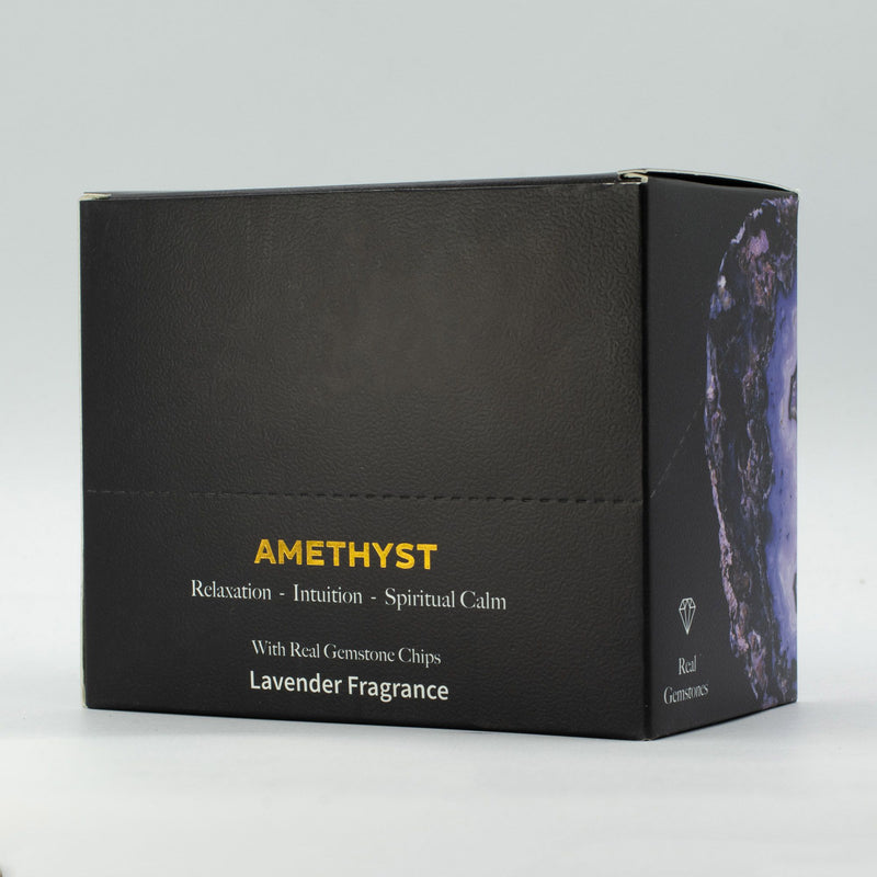 Woski PREMIUM Magia Kryształów- AMETYST -SEN,RELAKS,INTUICJA,OCZYSZCZENIE-Wosk Zapachowy  LAVENDA - Melt Eaze
