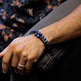 1+1 GRATIS - Bransoletka podwójna, bransoletka mocy, mądrości, intuicji, prawdy i świadomej komunikacji - LAPIS LAZULI UNISEX