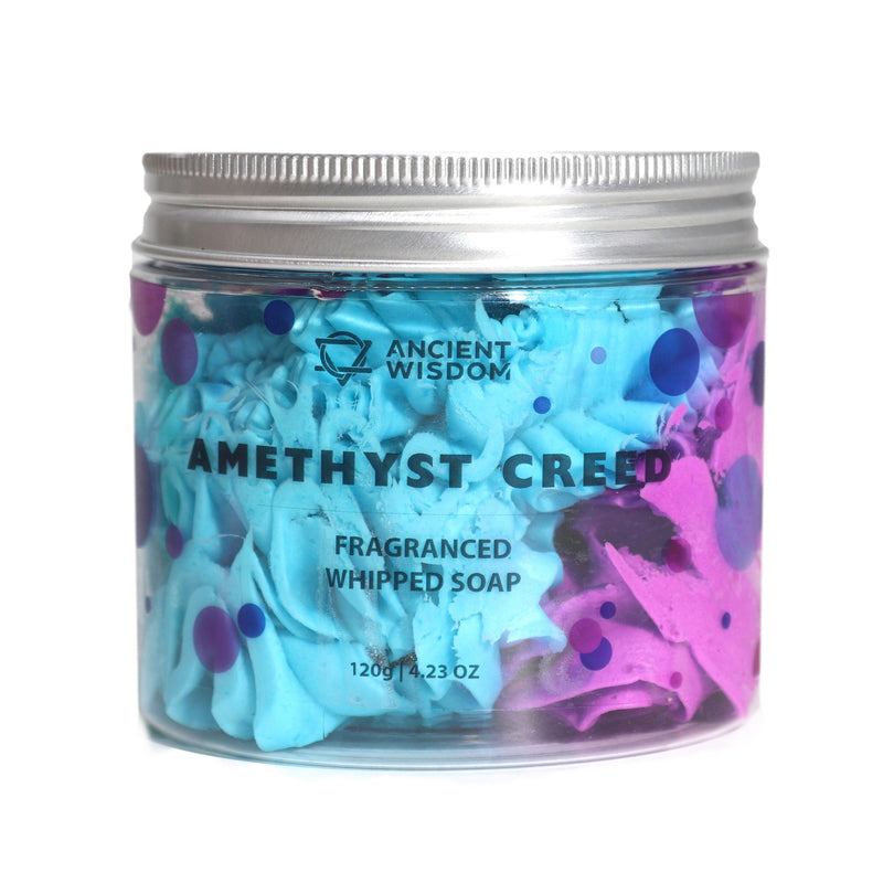 Puszyste mydło na intuicję, ochronę, spokój i duchową moc - AMETHYST CREED 120 g