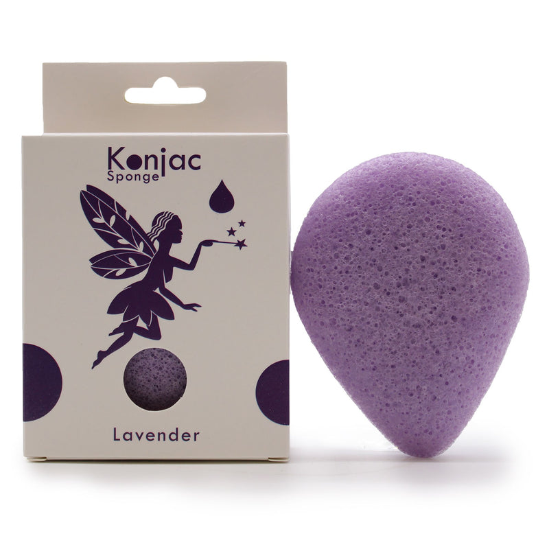 Gąbka Konjac z Lawendą - Łagodząca
