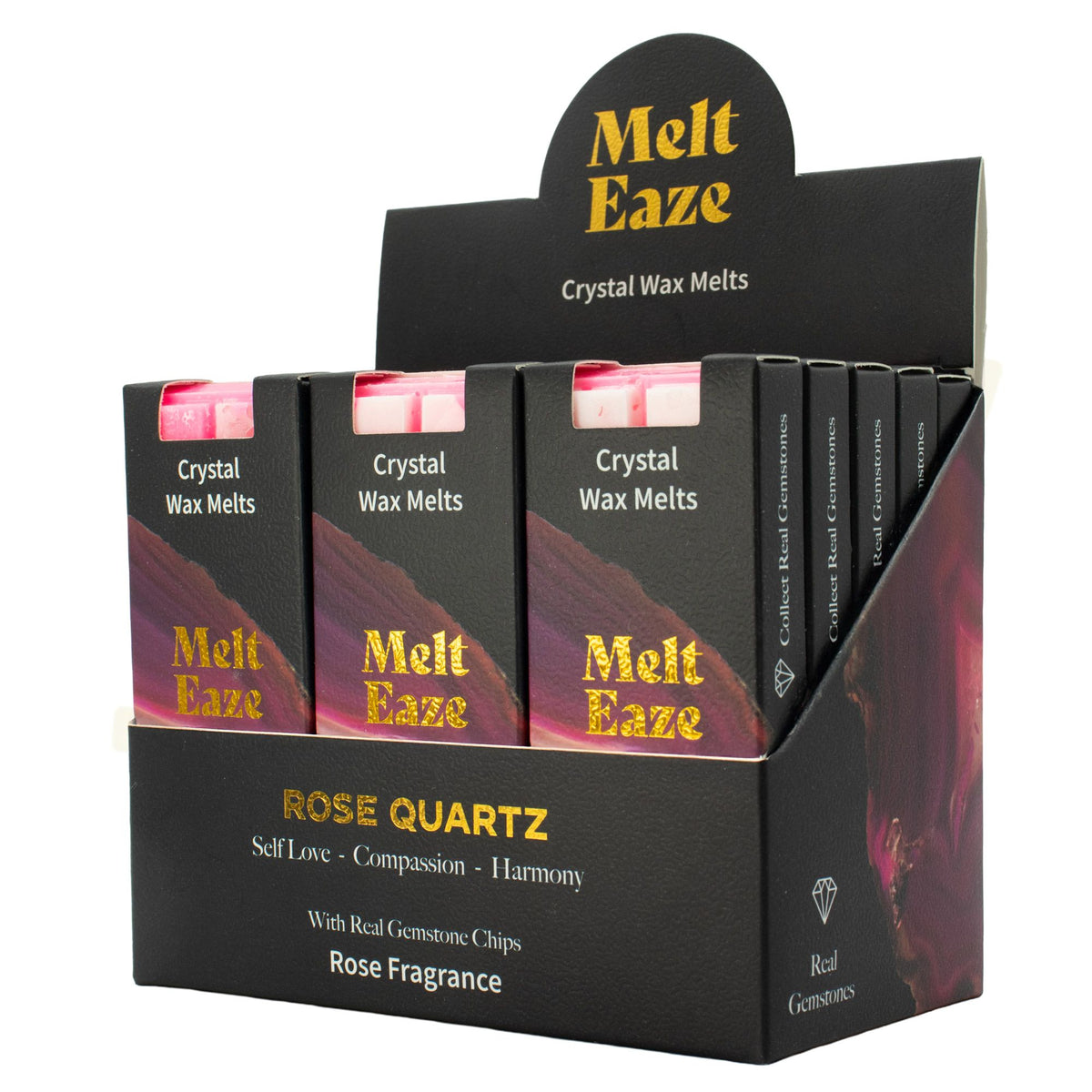 Woski zapachowe MeltEaze 50 g – Kwarc Różowy – Róża