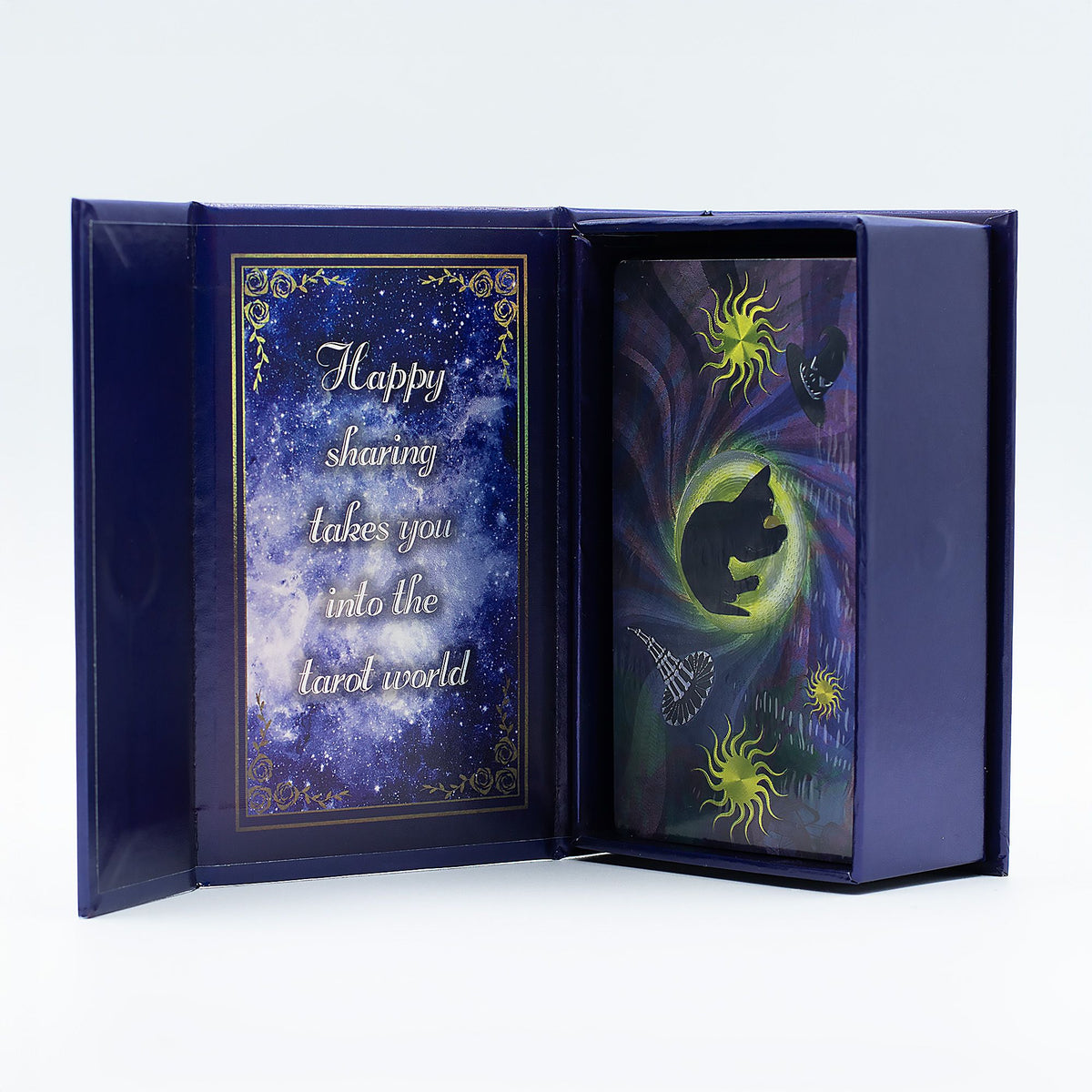 Zestaw kart tarota z fioletową folią – Witch Tarot – z książeczką