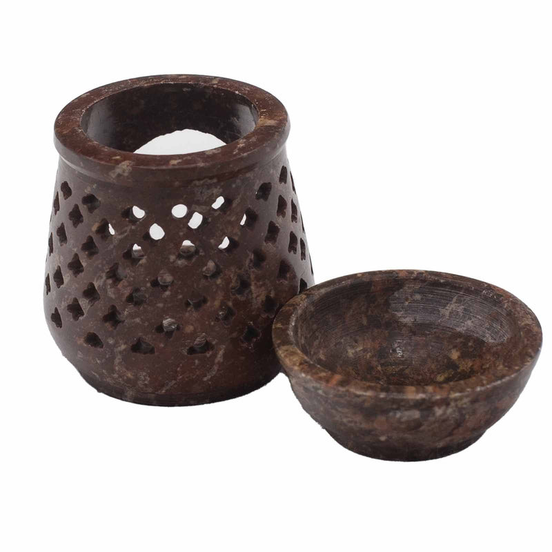 Mały kominek zapachowy ze steatytu 8 cm – klasyczny