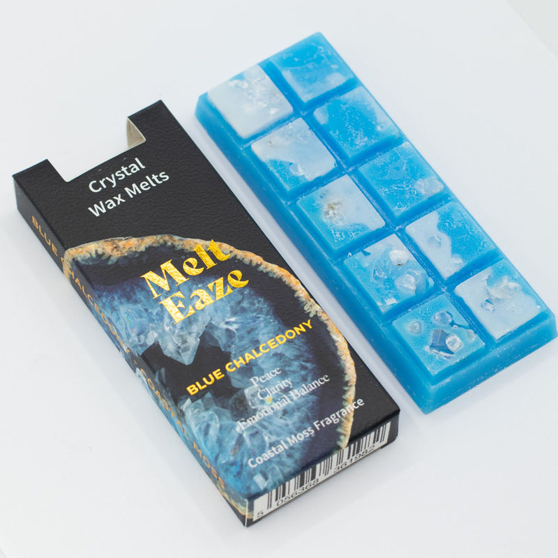 Woski PREMIUM Magia Kryształów- Niebieski Chalcedon -Morska Bryza/Wodospad - Melt Eaze 50g