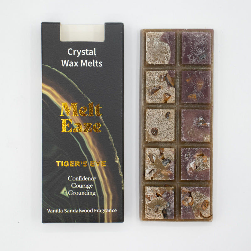 Woski zapachowe MeltEaze 50 g – Tygrysie oko-Siła – Wanilia i drzewo sandałowe