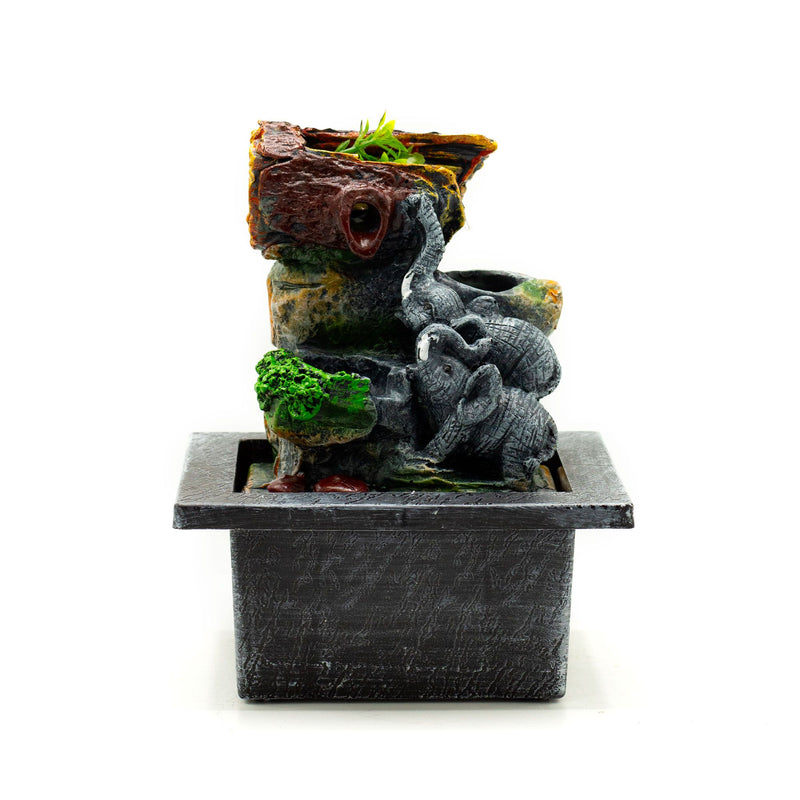 Stołowa fontanna – 20 cm – Zakochany słoń