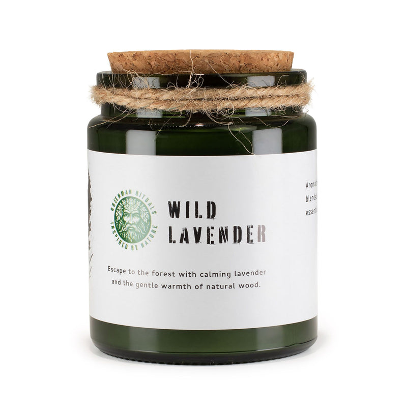 Świeca na wyciszenie, spokojny sen, oczyszczenie emocji i wieczorną regenerację - WILD LAVENDER
