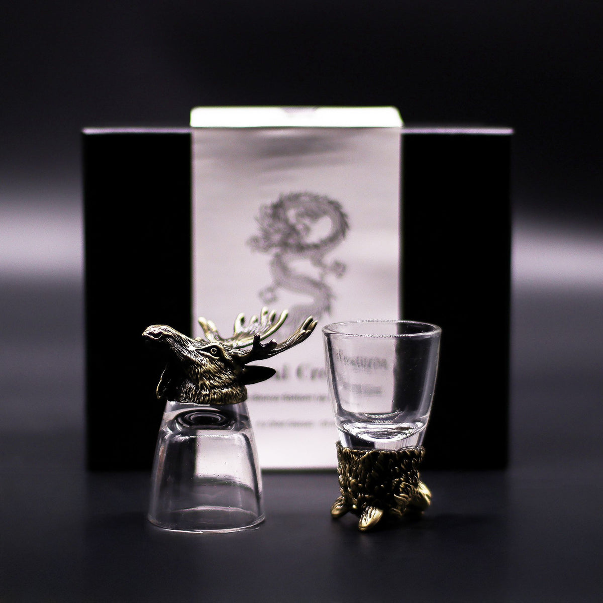 Zestaw 6 Kieliszków Bottom Up (50 ml) - Dzikie Leśne Stworzenia