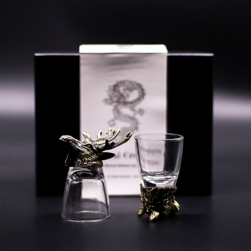 Zestaw 6 Kieliszków Bottom Up (50 ml) - Dzikie Leśne Stworzenia
