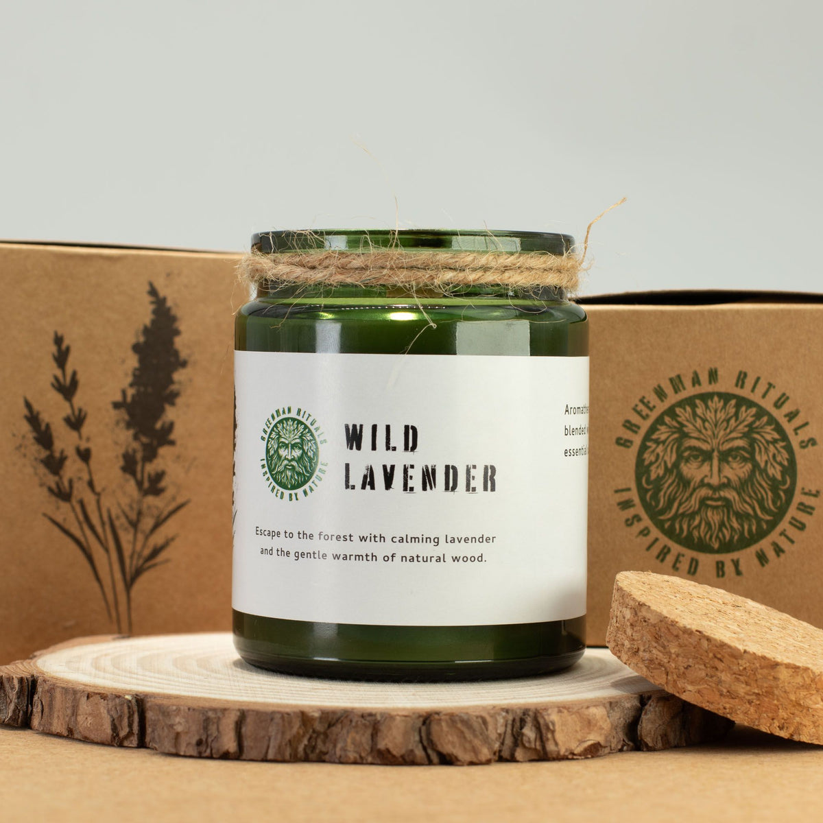 Świeca na wyciszenie, spokojny sen, oczyszczenie emocji i wieczorną regenerację - WILD LAVENDER
