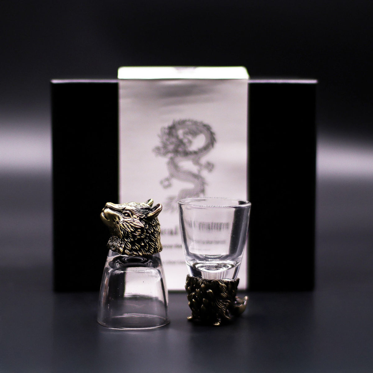 Zestaw 6 Kieliszków Bottom Up (50 ml) - Dzikie Leśne Stworzenia