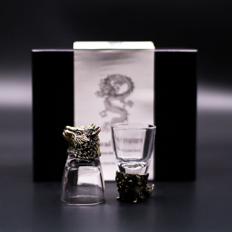 Zestaw 6 Kieliszków Bottom Up (50 ml) - Dzikie Leśne Stworzenia