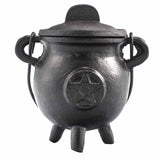 Żeliwny Kociołek z Pentagramem 6.5x13 cm