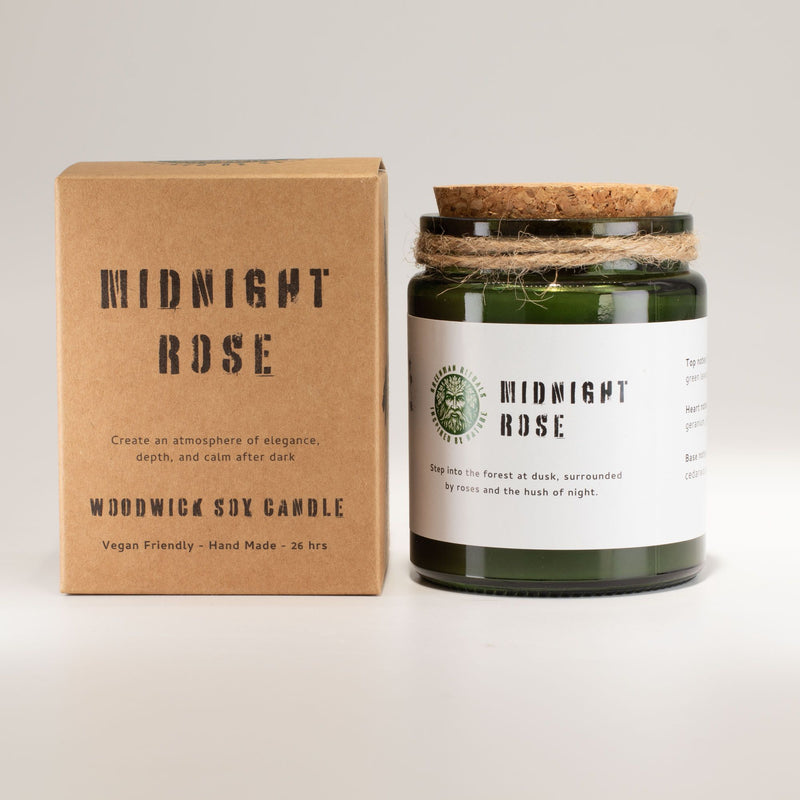 Świeca na miłość, zmysłowość, kobiecą energię i rytuały serca - MIDNIGHT ROSE