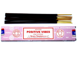 Kadzidło na dobrą energię, poprawę nastroju, lekkość i pozytywne nastawienie - SATYA POSITIVE VIBES 15 G