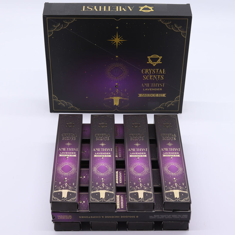 Amethyst Crystal Scents Smudge Incense - Lavender