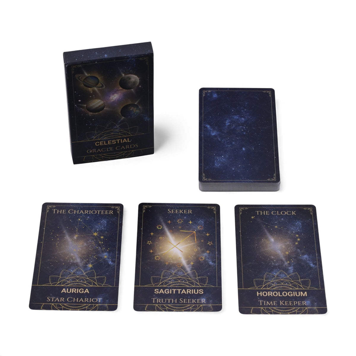 Karty wyroczni do astrologii, kosmicznej energii i intuicyjnego prowadzenia - CELESTIAL