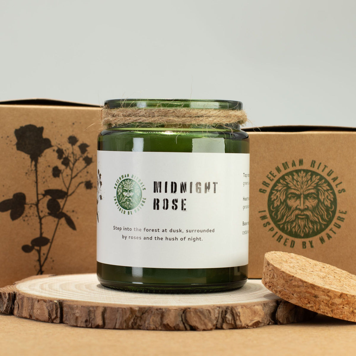 Świeca na miłość, zmysłowość, kobiecą energię i rytuały serca - MIDNIGHT ROSE