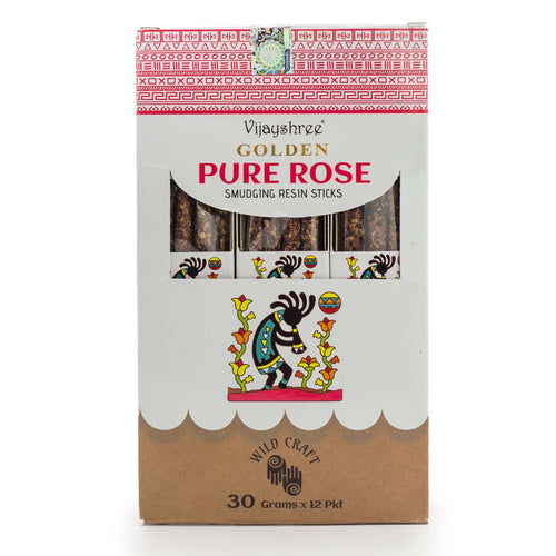 30g Golden Pure Rose Smudging Resin Sticks (6s)