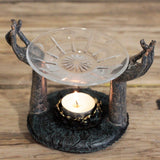 Kominek wyciszenia, medytacji i ochronnej energii - ANTIQUE BUDDHA, DŁONIE W GEŚCIE OM