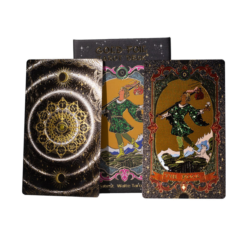Złocony Tarot z książeczką - intuicja, odpowiedzi, nauka i codzienna praca z kartami