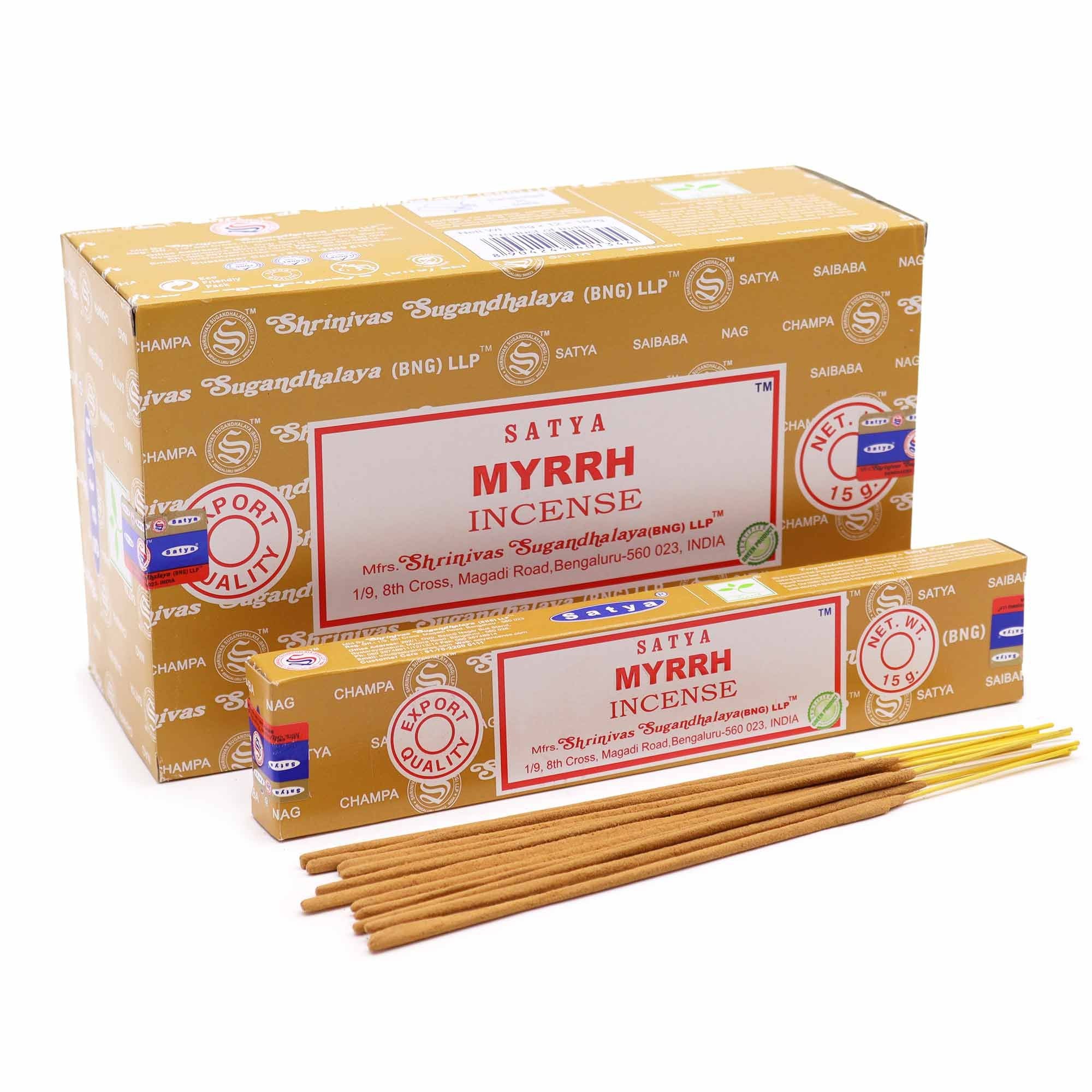 Moja zmieniona nazwa nazwa Satya Incense Sticks 15g - Myrrh