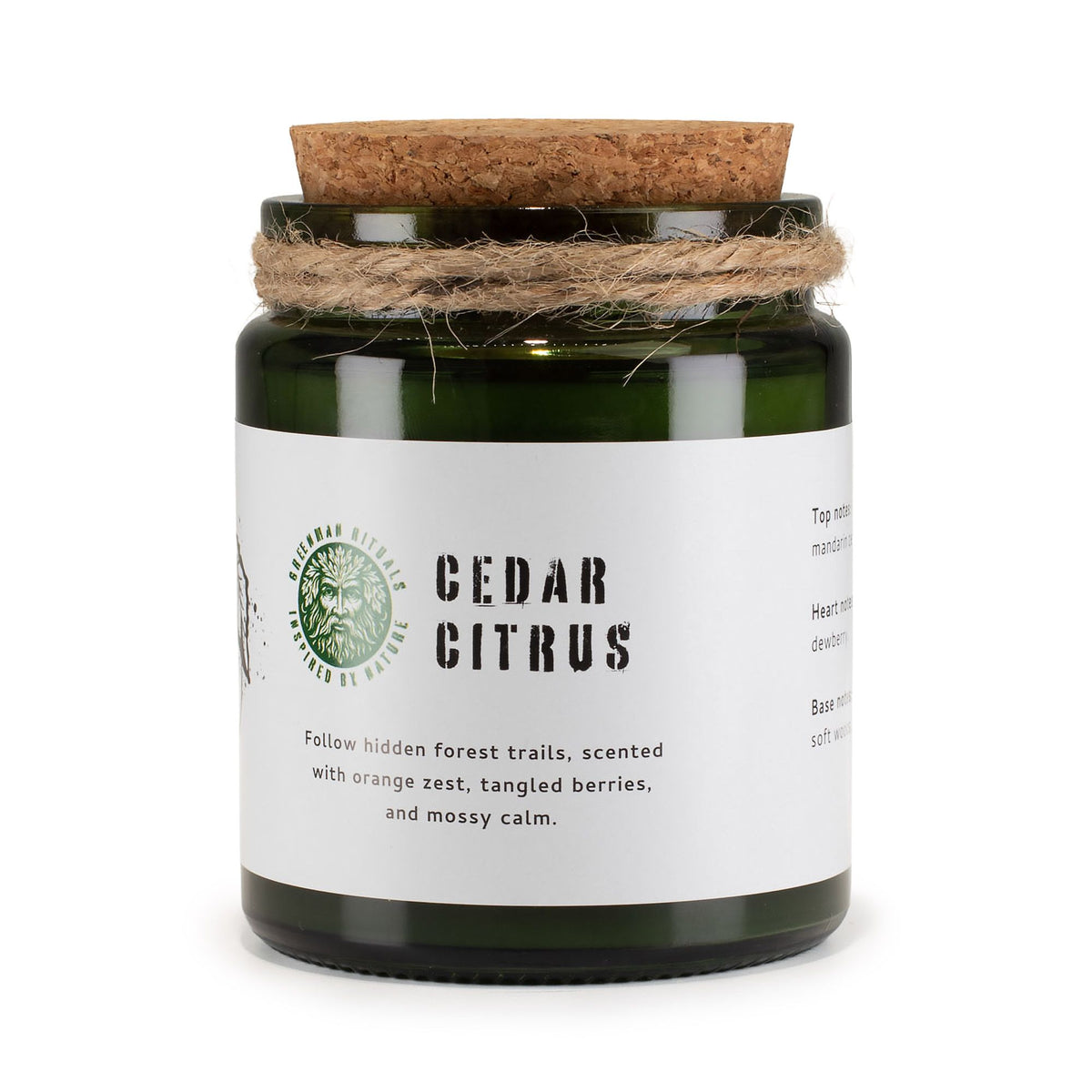 Świeca na ochronę, uziemienie, oczyszczenie i odzyskanie wewnętrznej siły - FOREST RESIN