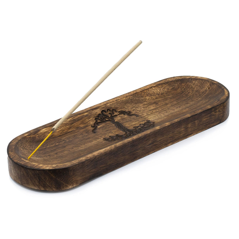 Duża Owalna Podstawka pod Kadzidełka 30x10 cm - Drzewo Życia