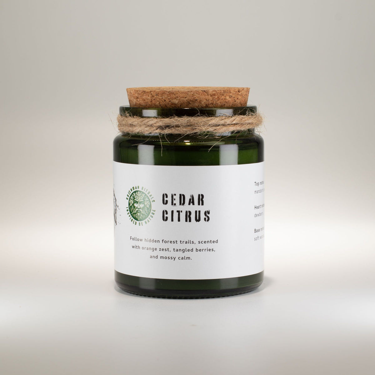 Świeca na ochronę, uziemienie, oczyszczenie i odzyskanie wewnętrznej siły - FOREST RESIN