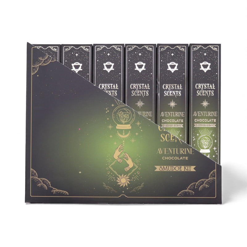 Aventurine Crystal Scents Smudge Incense - Chocolate