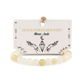 BRANSOLETKA HARMONII, SZCZĘŚCIA I NOWYCH POCZĄTKÓW - JADEIT KSIĘŻYCOWY 6 MM - unisex