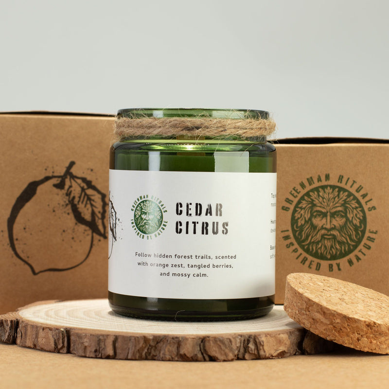 Świeca na ochronę, uziemienie, oczyszczenie i odzyskanie wewnętrznej siły - FOREST RESIN